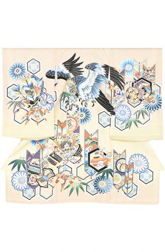 男の子　一つ身 百日祝いの着物