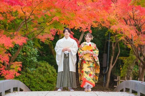 ブライダルハウスひまわりが撮った紅葉のベストウエディンフォト
