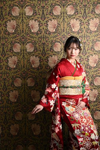 自前振袖で成人式の前撮り