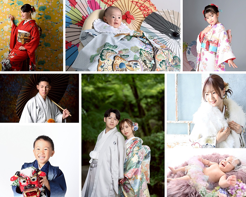 高岡市のブライダルハウスひまわりです。
貸衣装の種類
年末年始休業のお知らせについてのご案内です。
色打掛、七五三、振袖、一つ身の画像が移っています